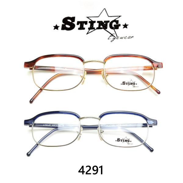 送料無料 メガネ STING スティング VS4291 全2色 送料込 家用 【人気商品！】 度付き 布ケース 眼鏡 2021 ブルーライトカット