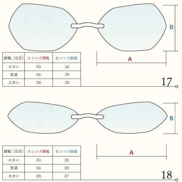 ツーポイントメガネ 福袋　近視・乱視対応 度入レンズ＋テンプル+メガネ拭き＋メガネ布ケース ふちなし リムレス 2ポイント｜lunemegane｜12