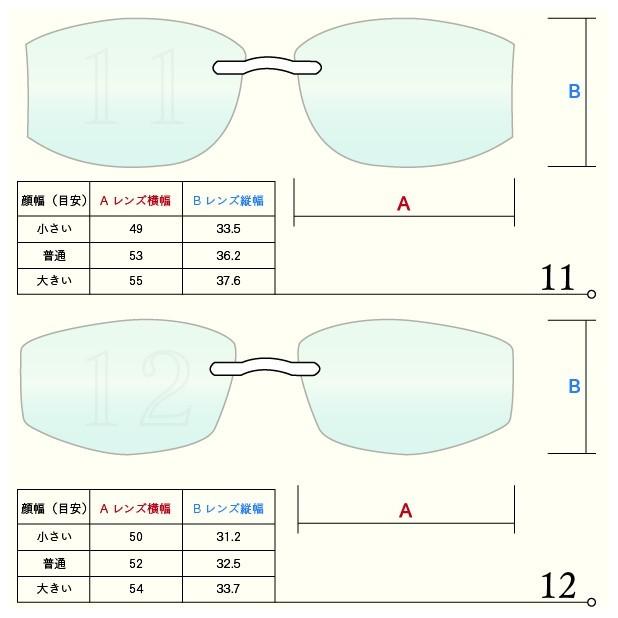 ツーポイントメガネ 福袋　近視・乱視対応 度入レンズ＋テンプル+メガネ拭き＋メガネ布ケース ふちなし リムレス 2ポイント｜lunemegane｜09