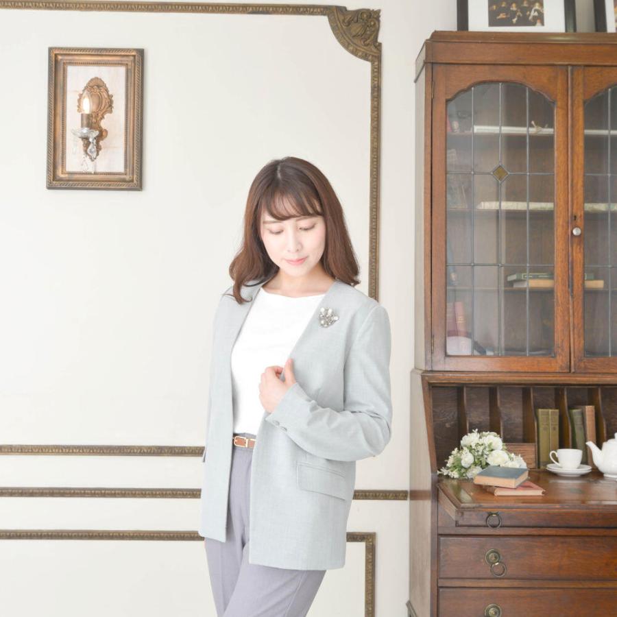 シルバー 網目模様 ブローチ パール ルビー シルバー 網目模様