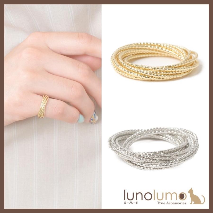 指輪 レディース リング ピンキーリング ゴールド シルバー 多連 重ね付け風 10連リング N ルーノルーモ ヤフー店 通販 Yahoo ショッピング