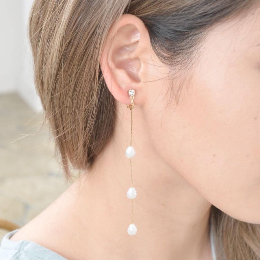 SILVAバロックパールイヤリングリングセット