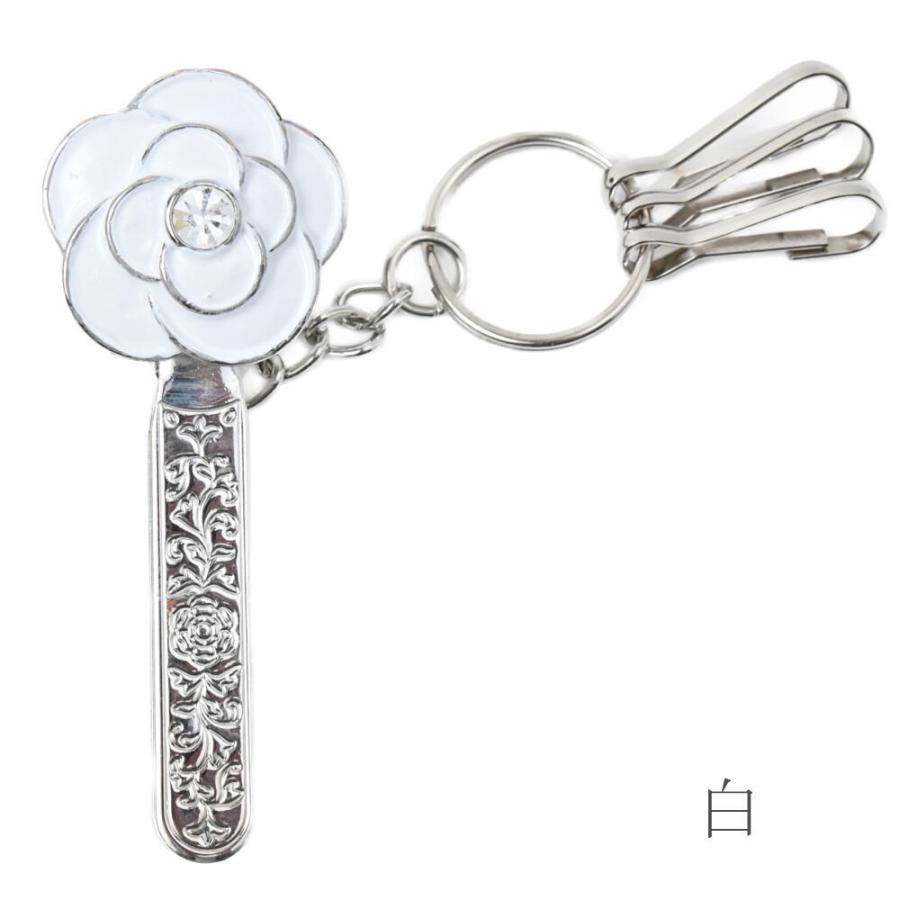 メール便送料無料 キークリップ キーホルダー 鍵 カギ かぎ 薔薇 バラ