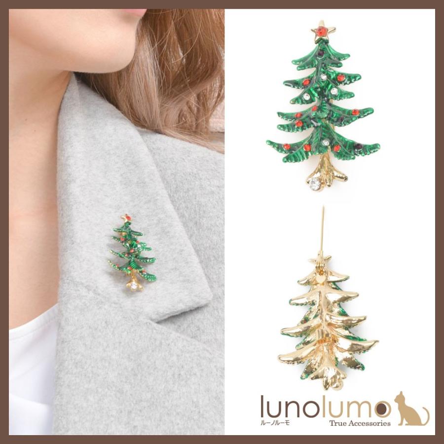 メール便送料無料 クリスマス ブローチ クリスマスツリー ツリー 星 キラキラ ゴールド もみの木 デート プレゼント B ルーノルーモ ヤフー店 通販 Yahoo ショッピング