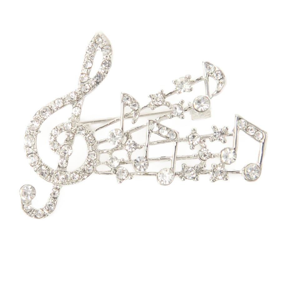 ブローチ 音楽 ト音記号 音符 楽譜 おんぷ キラキラ メタル シルバー プレゼント B ルーノルーモ ヤフー店 通販 Yahoo ショッピング
