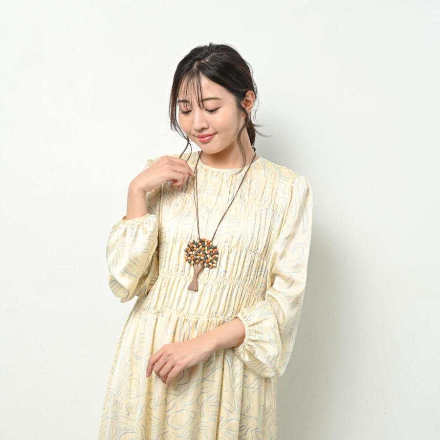 メール便送料無料 ネックレス ペンダント レディース 木 ツリー ウッド 