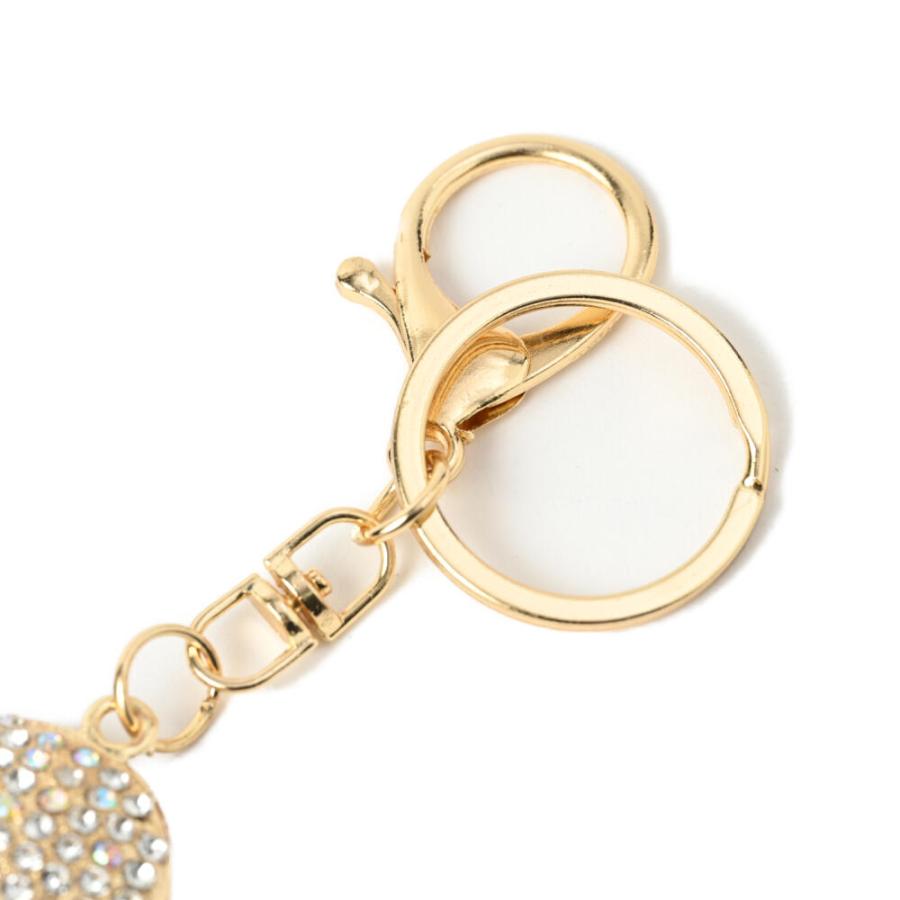 メール便送料無料 キーホルダー バッグチャーム ハート キラキラ