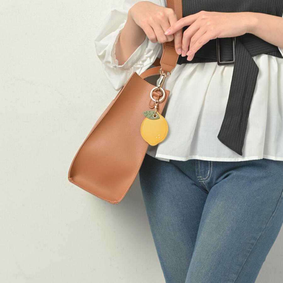 メール便送料無料 キーホルダー バッグチャーム レモン れもん