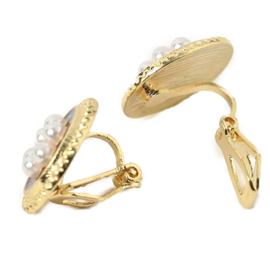 メール便送料無料 イヤリング レディース 花 フラワー パール ゴールド