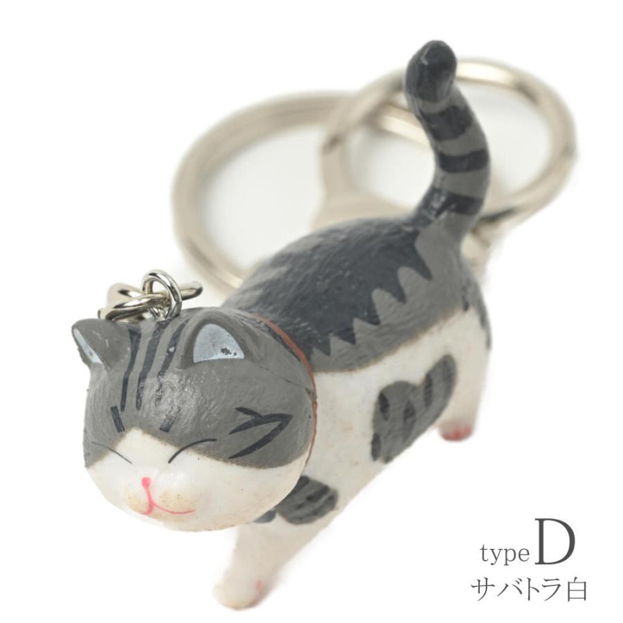 メール便送料無料 キーホルダー バッグチャーム猫 ネコ ねこ 猫雑貨 黒