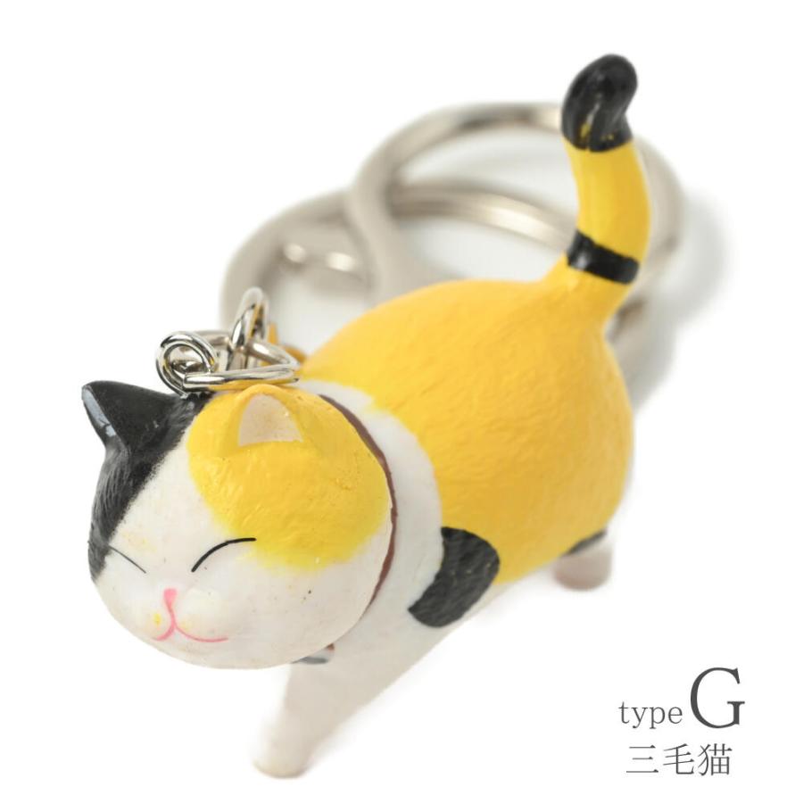 メール便送料無料 キーホルダー バッグチャーム猫 ネコ ねこ 猫雑貨 黒