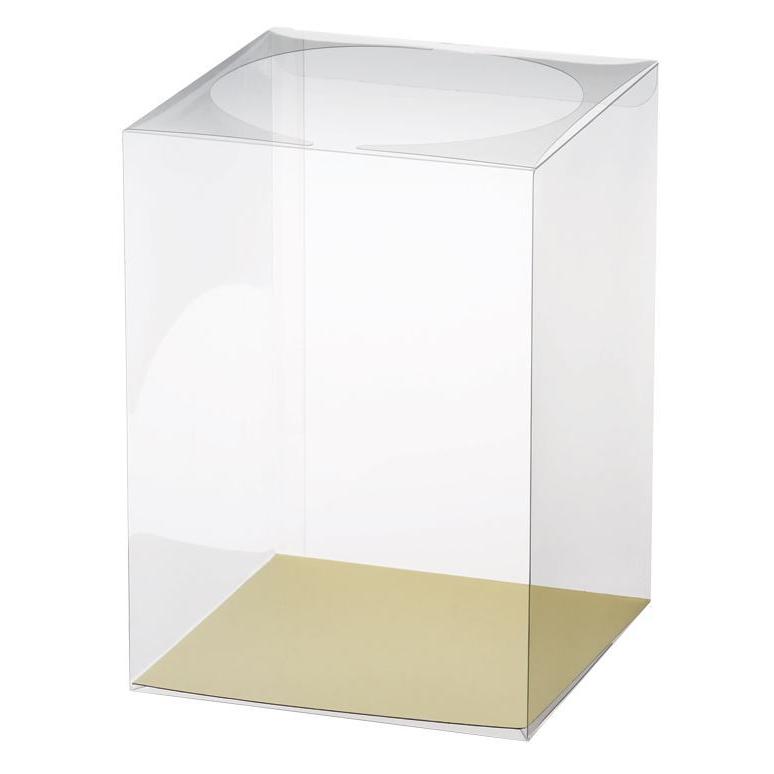 クリアケース LLサイズ 台紙付き 1個 20cm×20cm×高さ30cm 丈夫な0.4mm