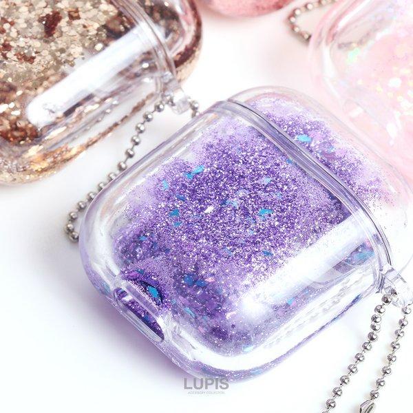 AirPods AirPods2 エアーポッズ ケース ラメ グリッター 液体 かわいい