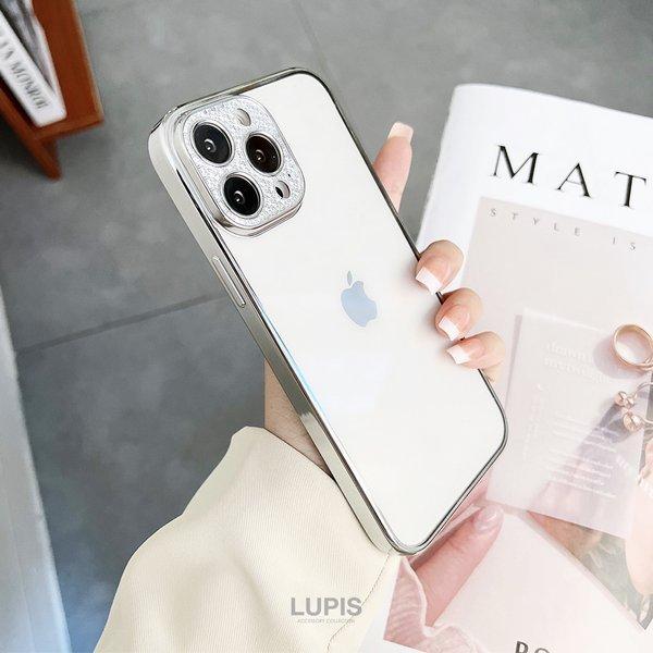 iPhoneケース iPhone13 13Pro 14 レディース キラキラ レンズカバー