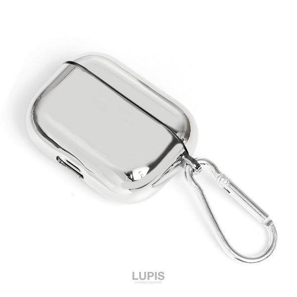 AirPods ケース AirPods2 第3世代 ソフトケース メタル シルバー