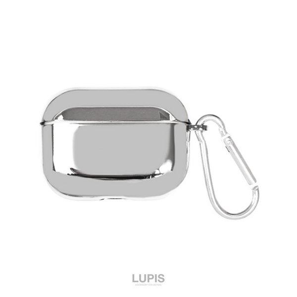 AirPods ケース AirPods2 第3世代 ソフトケース メタル シルバー