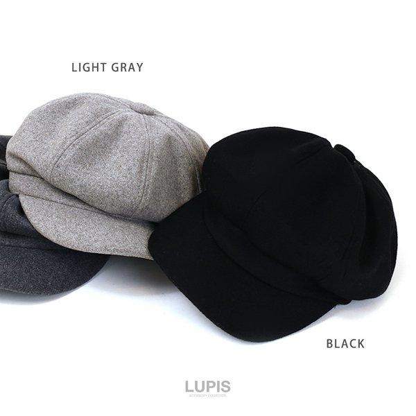 キャスケット レディース シンプル グレー ブラック おしゃれ カジュアル 高見え 秋冬 ルピス lupis | LUPIS | 04