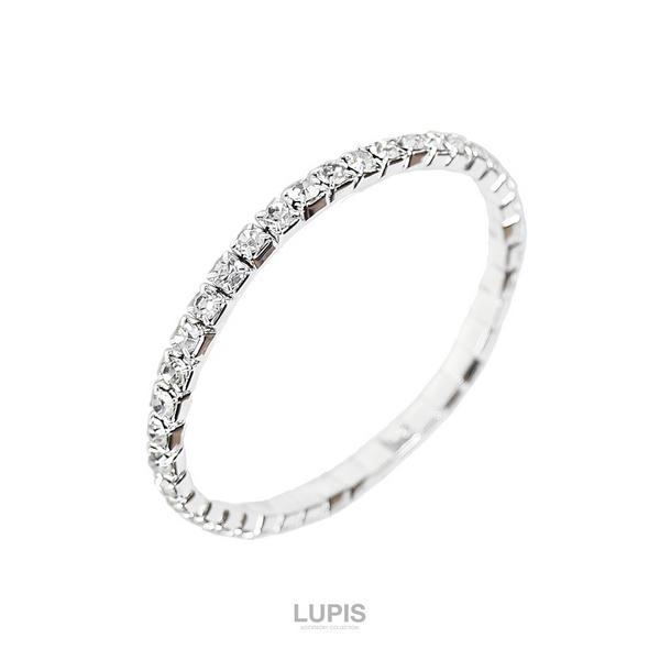 LUPIS（ルピス） バングル ブレスレット ラインストーン ゴム 