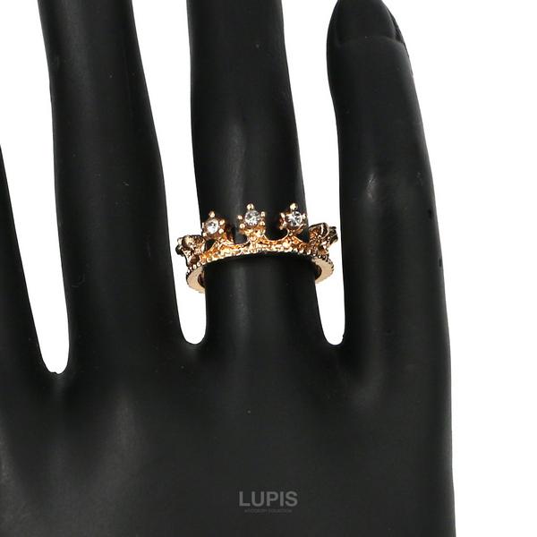 LUPIS（ルピス） リング レディース 指輪 王冠 クラウン ゴールド