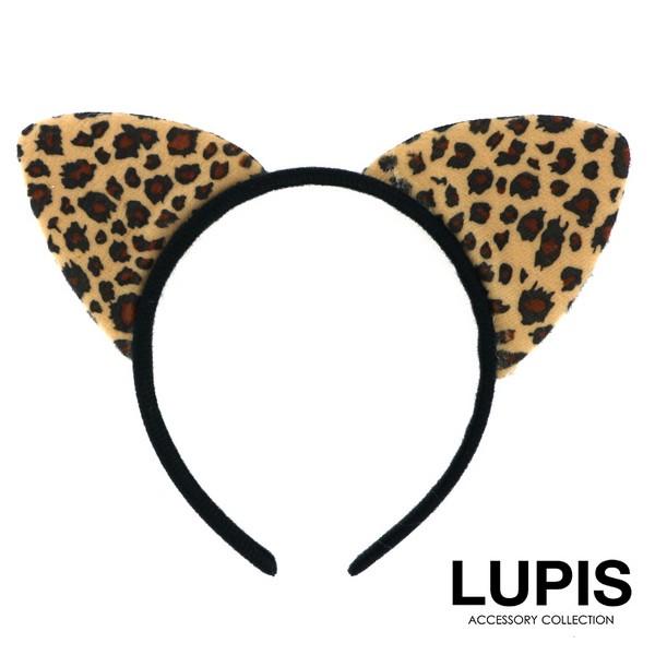 N699 / カスタムボールペン 猫ちゃんビーズ リボン ヒョウ柄