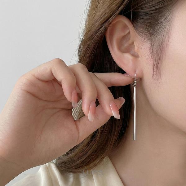 LUPIS（ルピス） ピアス フックピアス ロングバー スクエア メタル