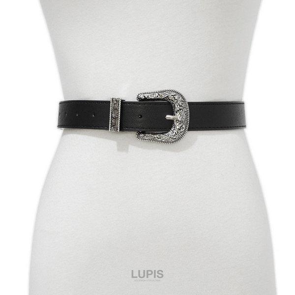 羽根つきタッセルヒップベルト LUPIS ベルト レディース ウエスタン フェイクレザー 太め 男女