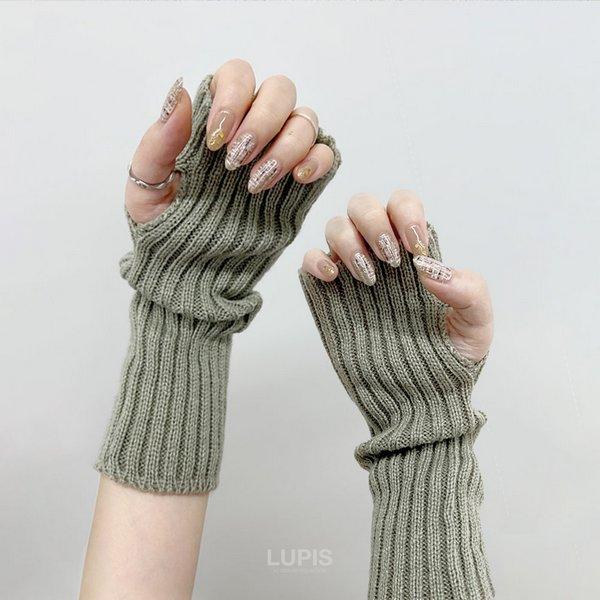 LUPIS（ルピス） アームウォーマー アームカバー リブニット ルーズ