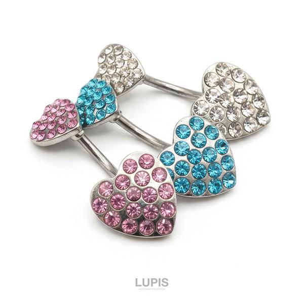 LUPIS（ルピス） ボディピアス 14G バナナバーベル へそピアス 軟骨