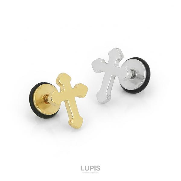 LUPIS（ルピス） ボディピアス 16G クロス ストレートバーベル 軟骨