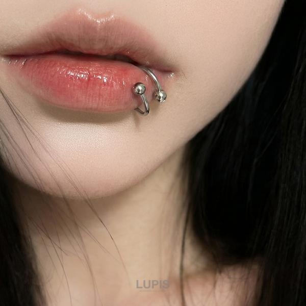 LUPIS（ルピス） ボディピアス 16G ストーン ビジュー スパイラル