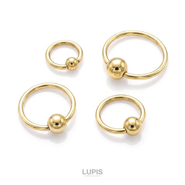 かるぴす LUPIS（ルピス） ボディピアス 14G キャプティブリング リング 軟骨