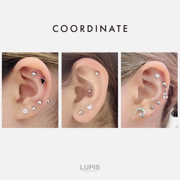 LUPIS（ルピス） ボディピアス 14G ストレートバーベル サージカル