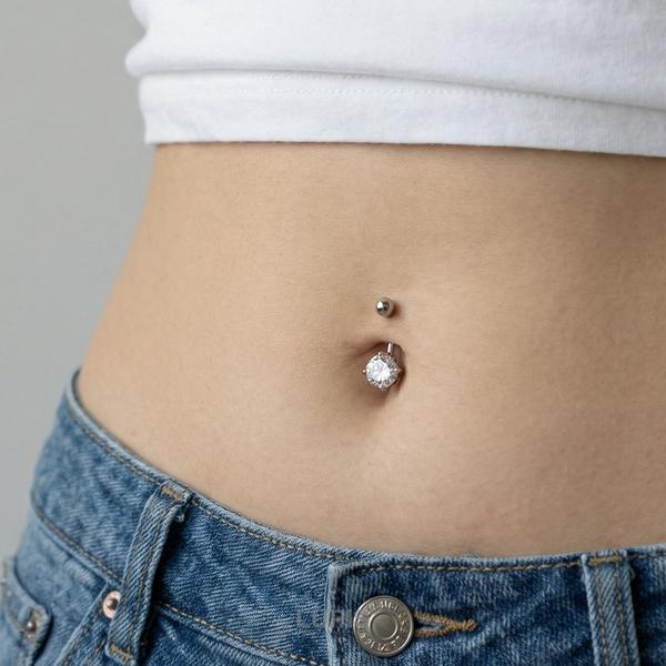 LUPIS（ルピス） ボディピアス へそピアス バナナバーベル 14G
