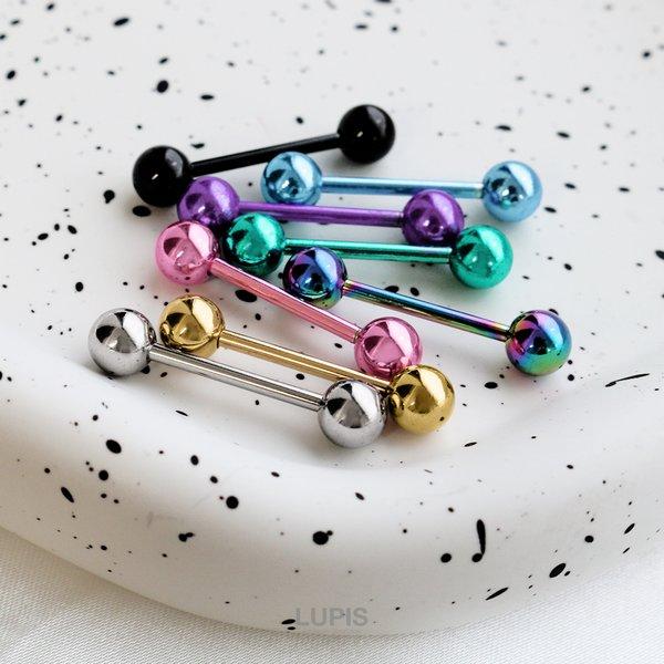 LUPIS（ルピス） ボディピアス 14G ストレートバーベル 軟骨ピアス
