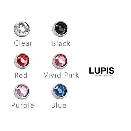 ボディピアス 16G ラブレットスタッド 透明 金属アレルギー対応 激安 ルピス LUPIS｜lupis｜02