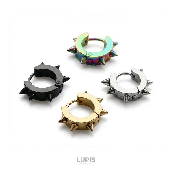新品未使用 トゲトゲ リング ピアス セット ゴールド とげとげ クラッシュ LUPIS（ルピス） ボディピアス リング 中折れ 18G スパイク トゲトゲ