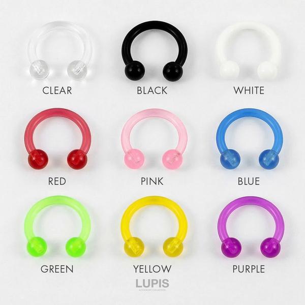 LUPIS（ルピス） ボディピアス 16G サーキュラーバーベル アクリル