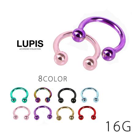 LUPIS（ルピス） ボディピアス 16G サーキュラーバーベル サージカル