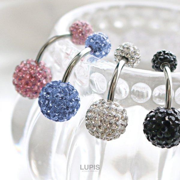 LUPIS（ルピス） ボディピアス 14G バナナバーベル へそピアス 軟骨