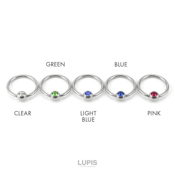 ルビルビ様 リクエスト 10点 まとめ商品 ピアス LUPIS（ルピス） ボディピアス 16G キャプティブビーズリング CBR 軟骨
