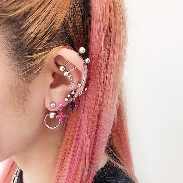 LUPIS（ルピス） ボディピアス ストレートバーベル 16G クロス