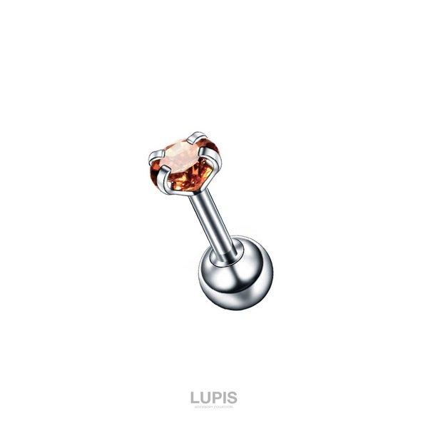LUPIS（ルピス） ボディピアス 16G ストレートバーベル サージカル