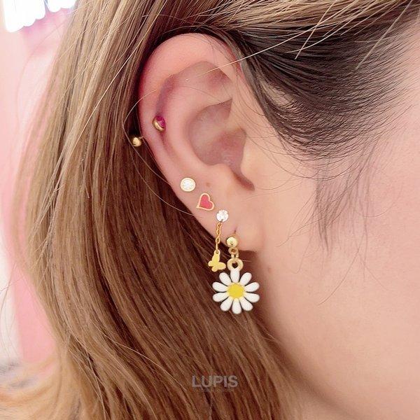 ルビアス LUPIS（ルピス） ボディピアス 16G ストレートバーベル 軟骨ピアス