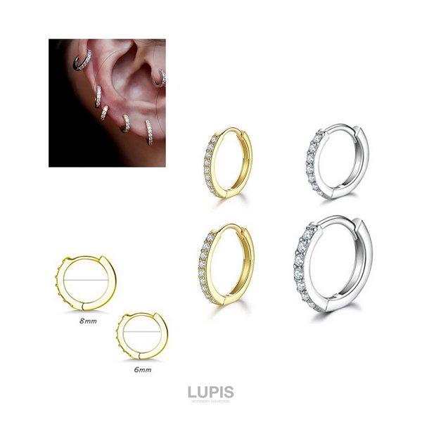 LUPIS（ルピス） ボディピアス フープピアス リング 中折れピアス