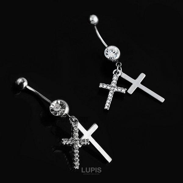 LUPIS（ルピス） ボディピアス 14G バナナバーベル へそピアス