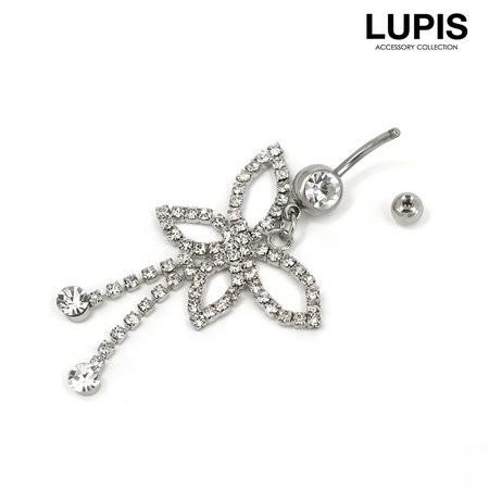 ボディピアス 14G バナナバーベル へそピアス バタフライ 激安 ルピス LUPIS｜lupis｜03