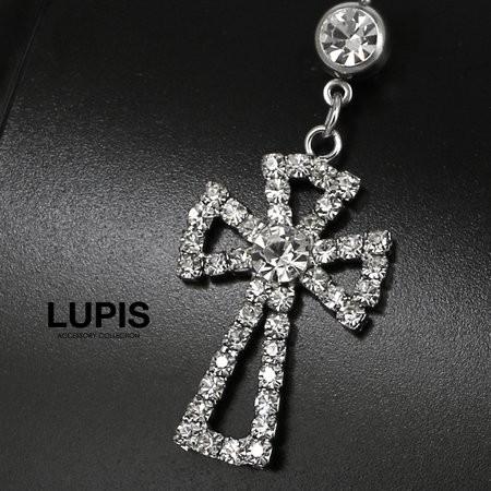 ボディピアス へそピアス 14G クロス パヴェ バナナバーベル 激安 ルピス LUPIS｜lupis｜04