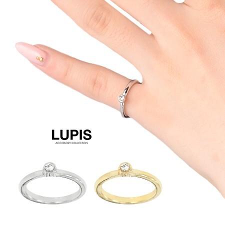 ピンキーリング 指輪 ストーン シンプル ゴールド シルバー 華奢 大人 かわいい 上品 ルピス LUPIS｜lupis｜05