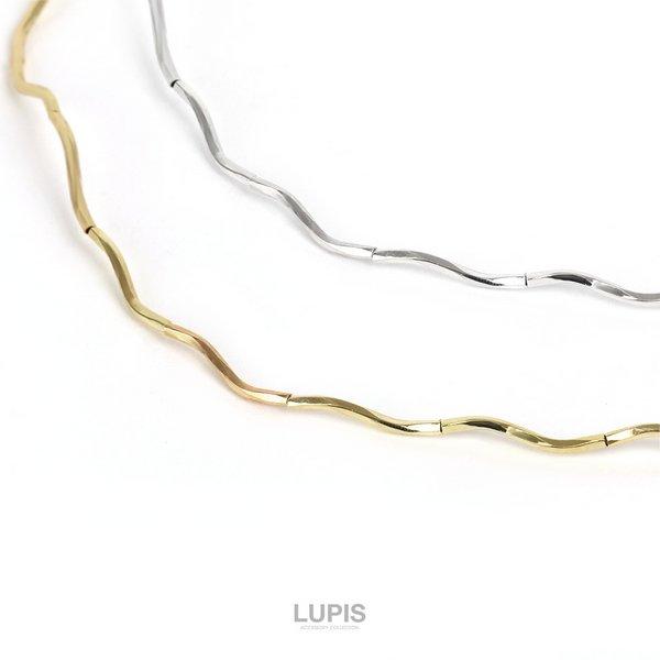 LUPIS（ルピス） チョーカー ネックレス ウェーブチョーカー メタル