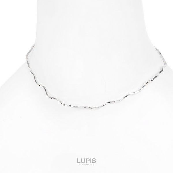 PLUIE ウェーブ チョーカー　シルバー PLUIE シルバーチョーカー ウェーブデザイン